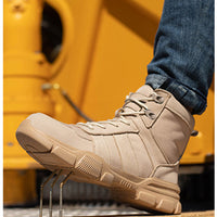 Stivali Antinfortunistica Unisex Leggeri e Traspiranti con punta in Acciaio Rinforzato