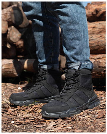 Stivali Antinfortunistica Unisex Leggeri e Traspiranti con punta in Acciaio Rinforzato