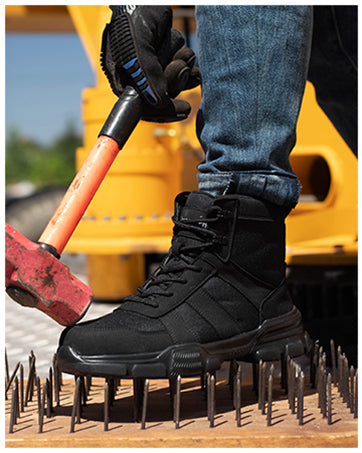 Stivali Antinfortunistica Unisex Leggeri e Traspiranti con punta in Acciaio Rinforzato
