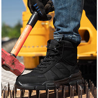 Stivali Antinfortunistica Unisex Leggeri e Traspiranti con punta in Acciaio Rinforzato