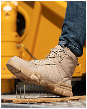 Stivali Antinfortunistica Unisex Leggeri e Traspiranti con punta in Acciaio Rinforzato